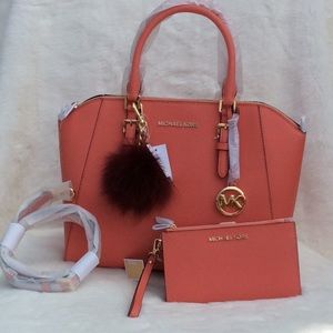 Michael Kors (3pcs) Ciara LG TZ Satchel